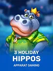 3 Holiday Hippos